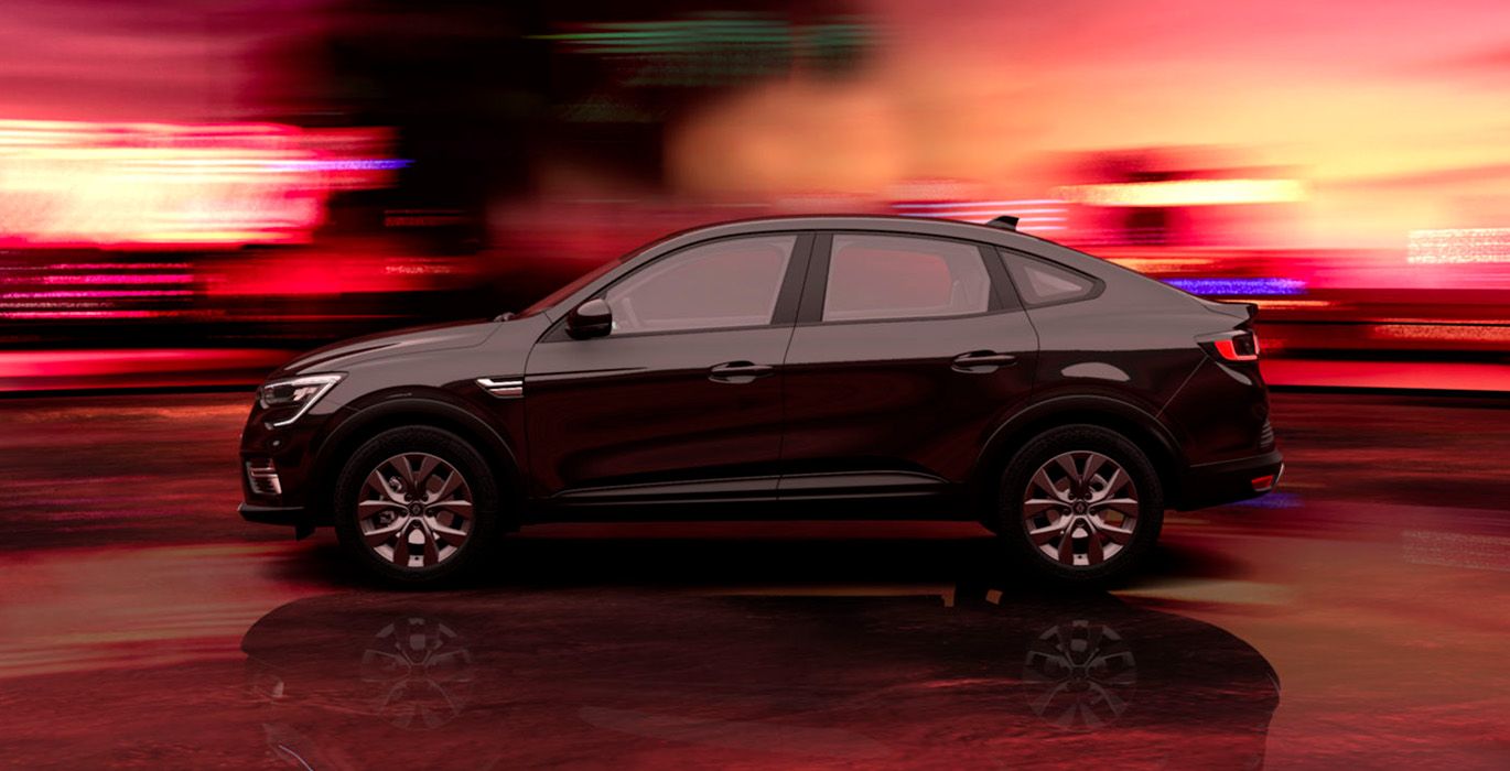 Renault Arkana E Tech Full Hybrid Evolution exterior perfil | Crazy Renting