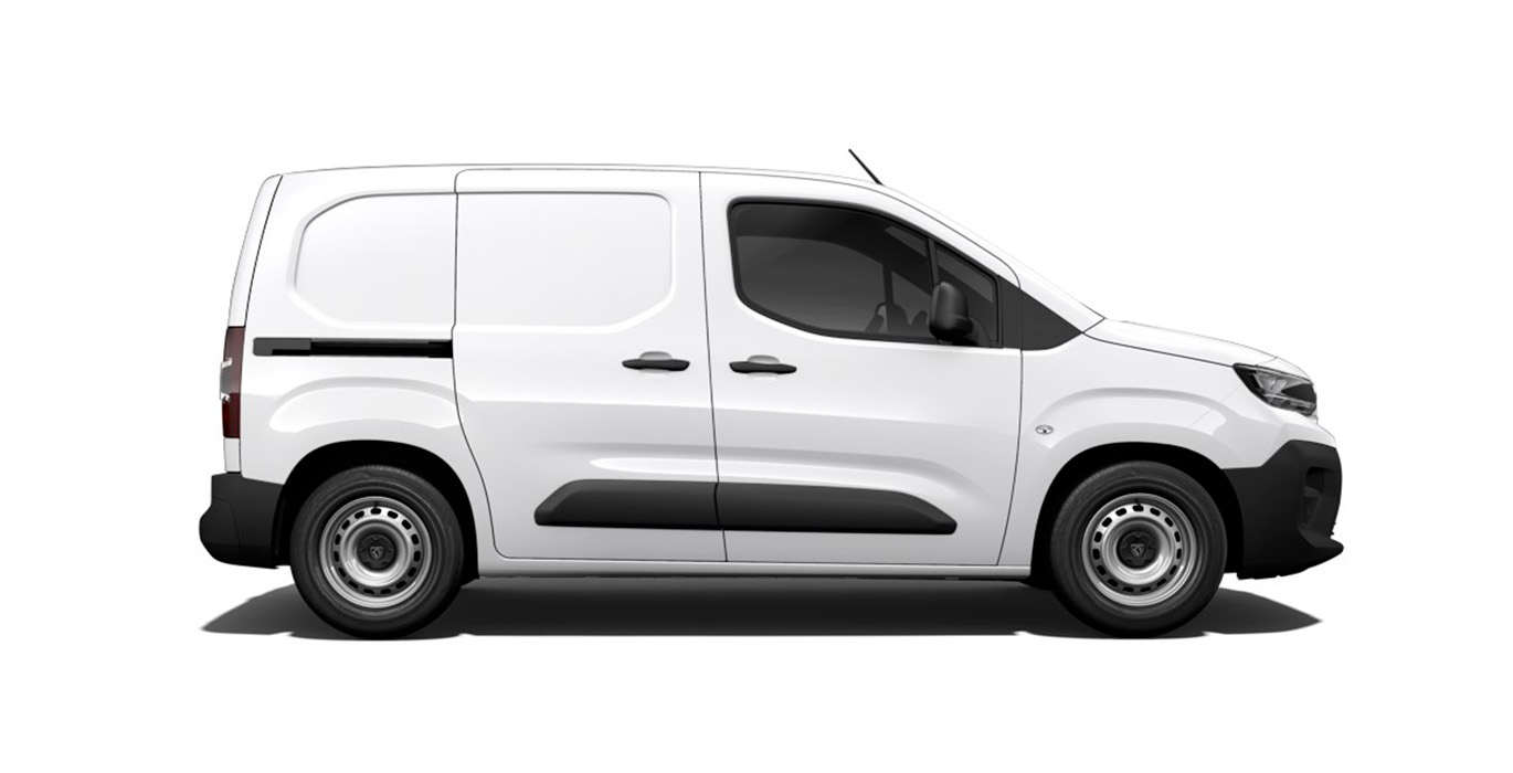 Peugeot Partner Pro Standard BlueHDI restyling esterior perfil | Crazy Renting