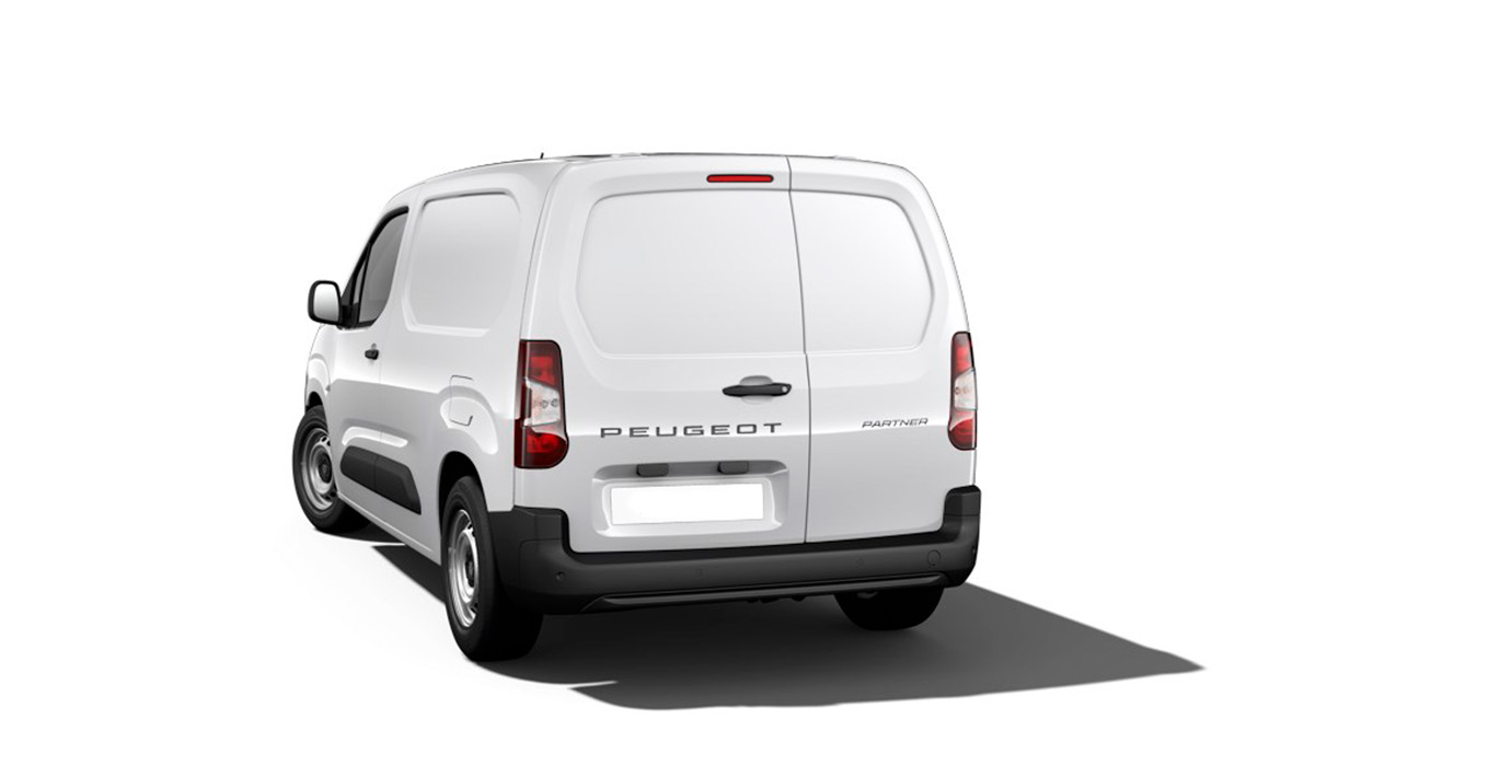 Peugeot Partner Pro Standard BlueHDI restyling esterior trasera | Crazy Renting