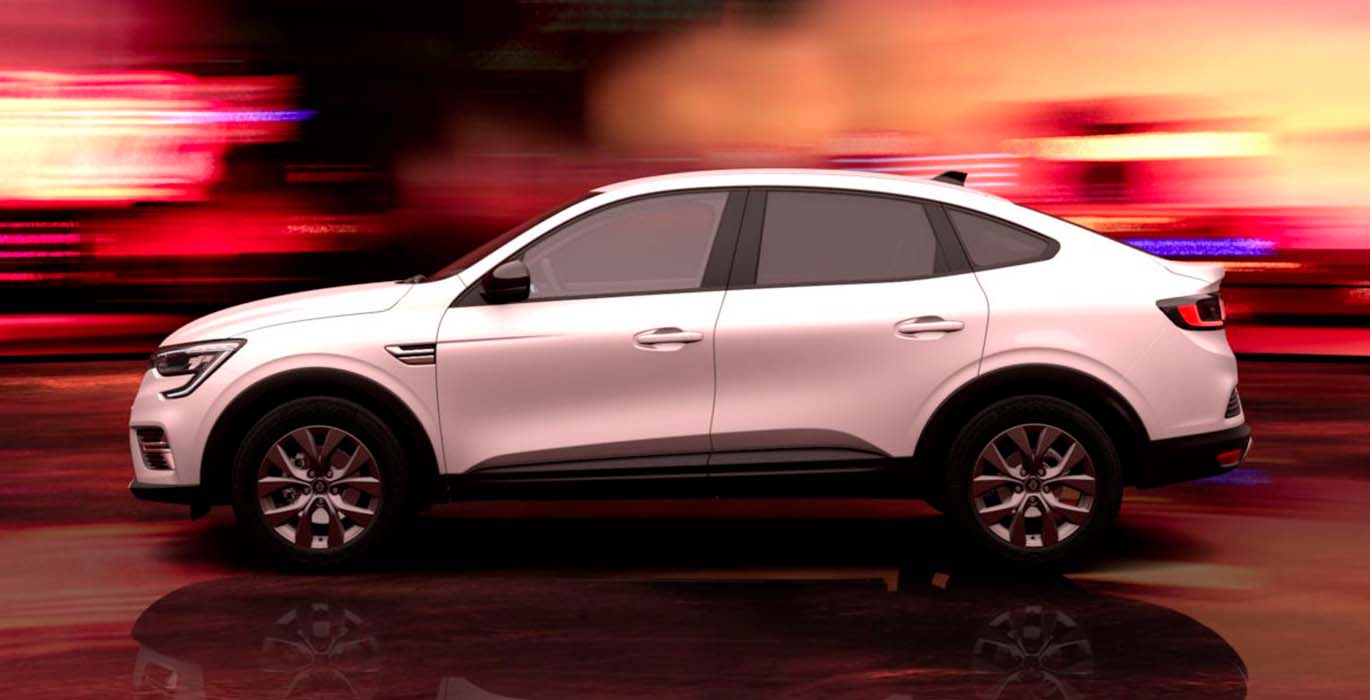 Renault Arkana Evolution TCe Mild Hybrid 2 Renault Arkana Evolution TCe Mild Hybrid lateral | Crazy Renting
