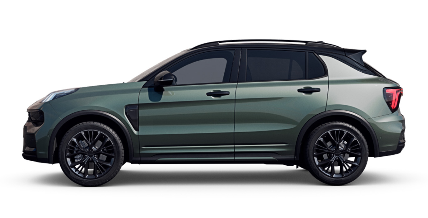 Lynk Co 01 More 1.5 PHEV exterior perfil | Crazy Renting