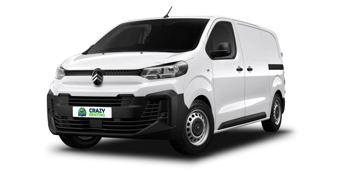 CITROEN Ë-Jumpy Furgón Talla M 75kWh 1 CITROEN Jumpy Furgon Talla M BlueHDi SS sin fondo principal crazy | Crazy Renting