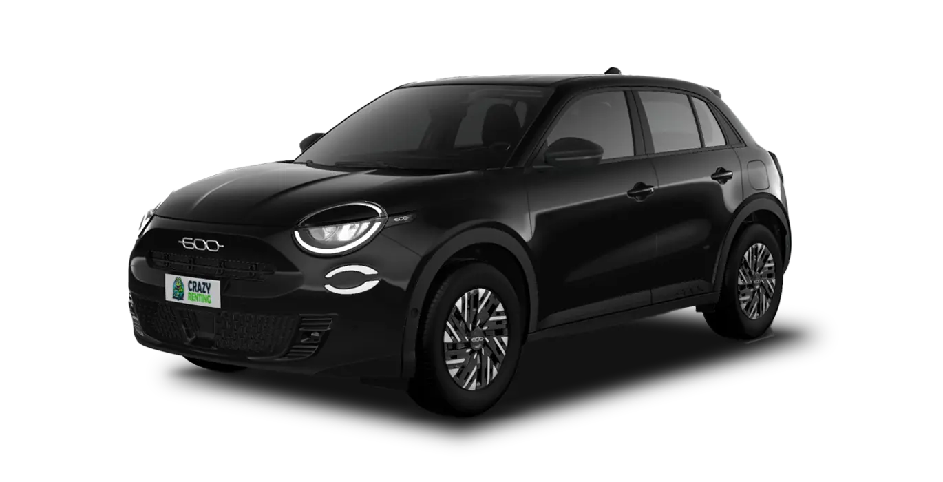 Fiat 600 MHEV 1.2 100cv DDCT 1 Fiat 600 MHEV 1.2 100cv DDCT sin fondo principal crazy 1 | Crazy Renting