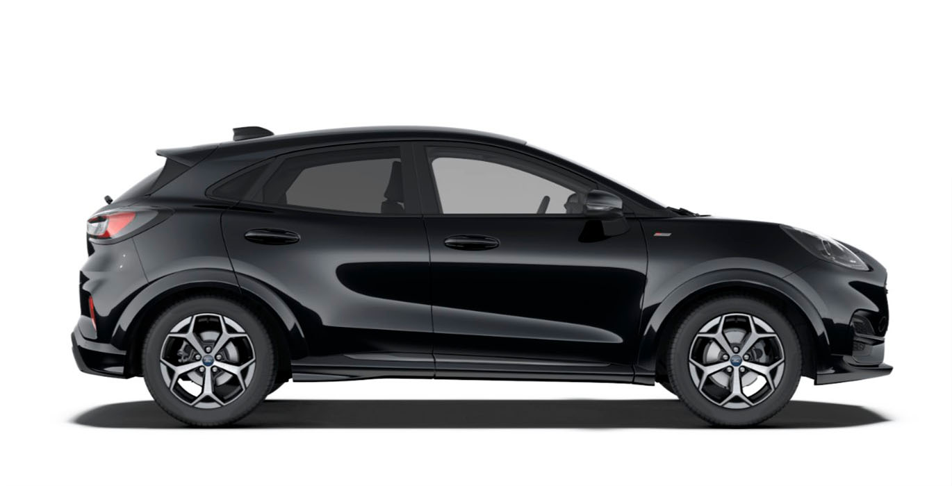 FORD Puma 1.0 EcoBoost MHEV ST-Line 125 2 FORD Puma 1.0 EcoBoost MHEV ST Line 125 SUV lateral | Crazy Renting