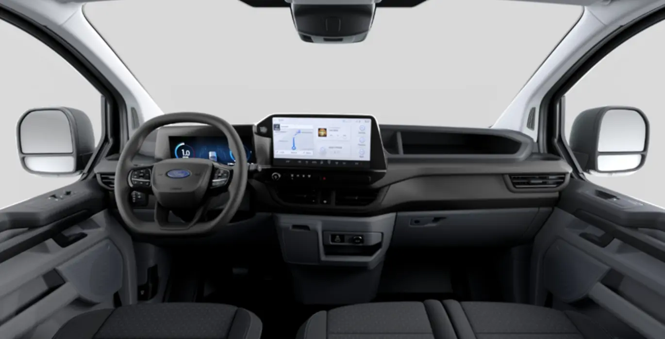 FORD Transit Custom Van 2.5 Duratec PHEV 320 L2 Trend - Isotermo 4 FORD Transit Custom Van 2.5 Duratec PHEV 320 L1 Trend interior delantera | Crazy Renting