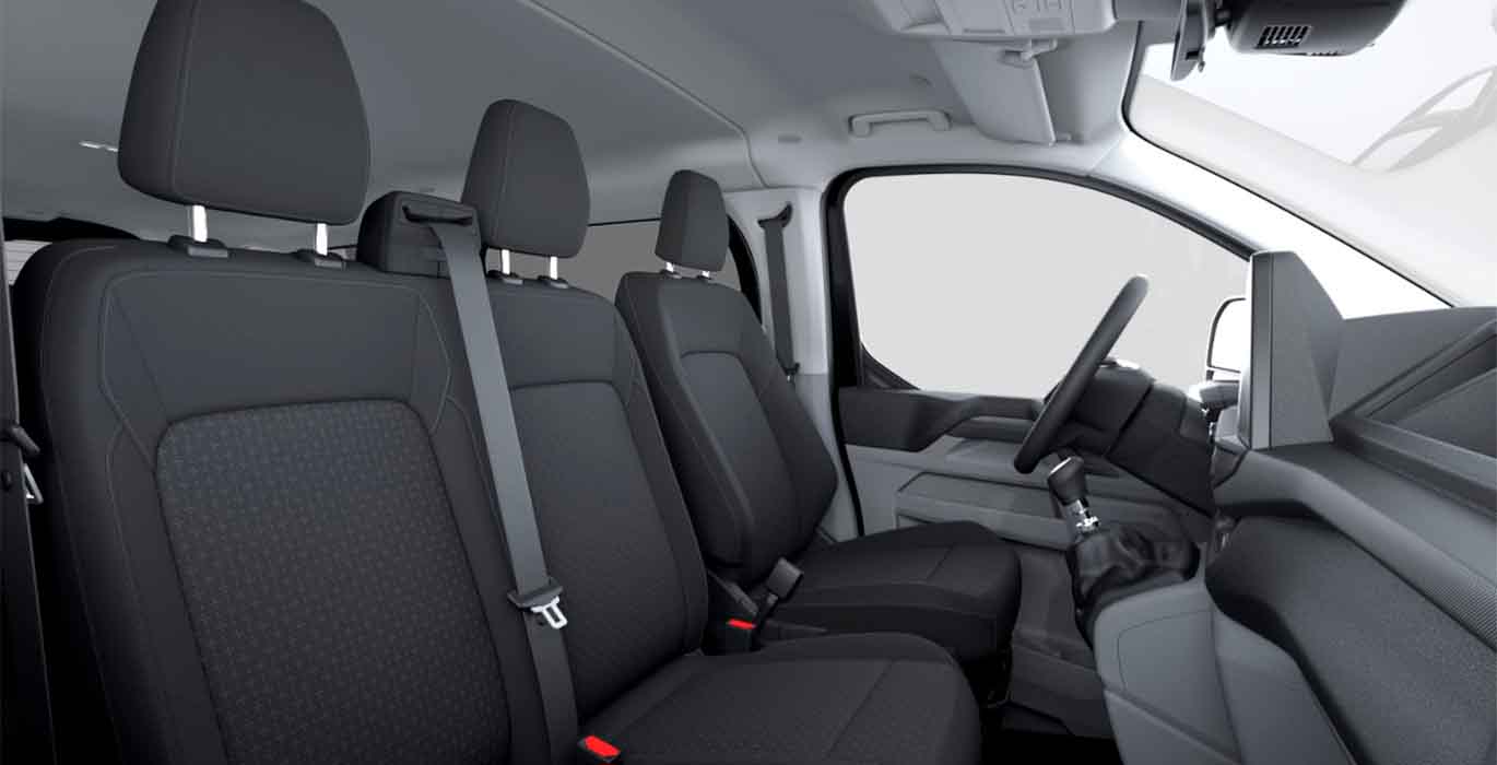 Ford Transit Custom Kombi 2.0 EcoBlue 150Cv 320 L1 Trend M1 II 6 Ford Transit Custom Kombi 2.0 EcoBlue 150Cv 320 L1 Trend M1 interior trasera | Crazy Renting