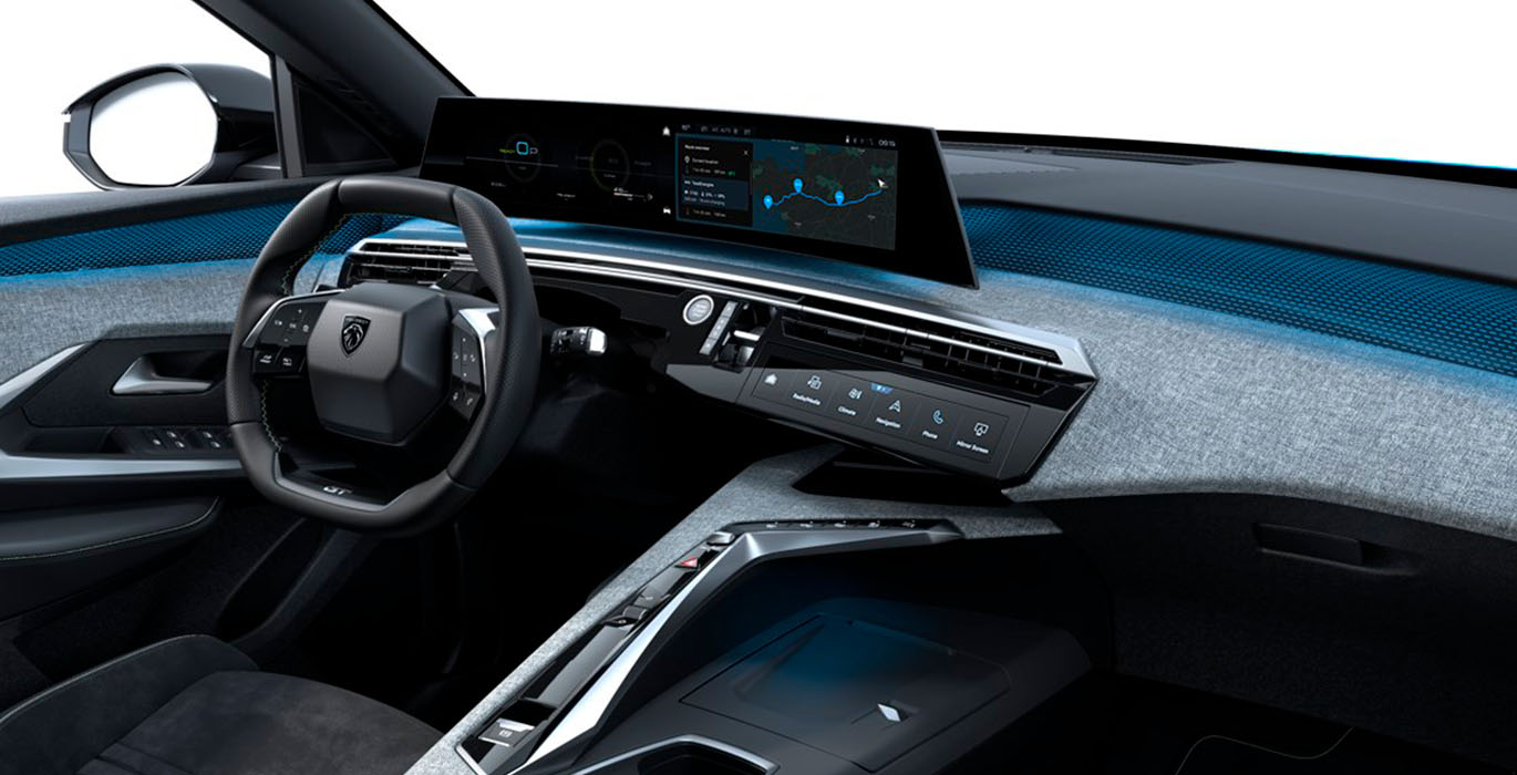Peugeot 3008 Hybrid 1.2 100KW GT eDCS6 4 Peugeot 3008 Hybrid 1.2 100KW GT eDCS6 interior | Crazy Renting