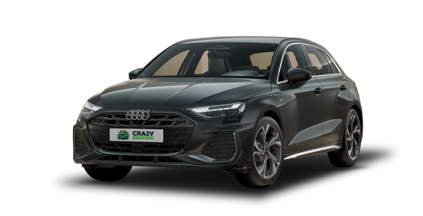 AUDI A3 Sportback S Line 40 TFSIe 150kW S Tron 1 AUDI A3 Sportback S Line 40 TFSIe 150kW S Tron sin fondo principal crazy | Crazy Renting