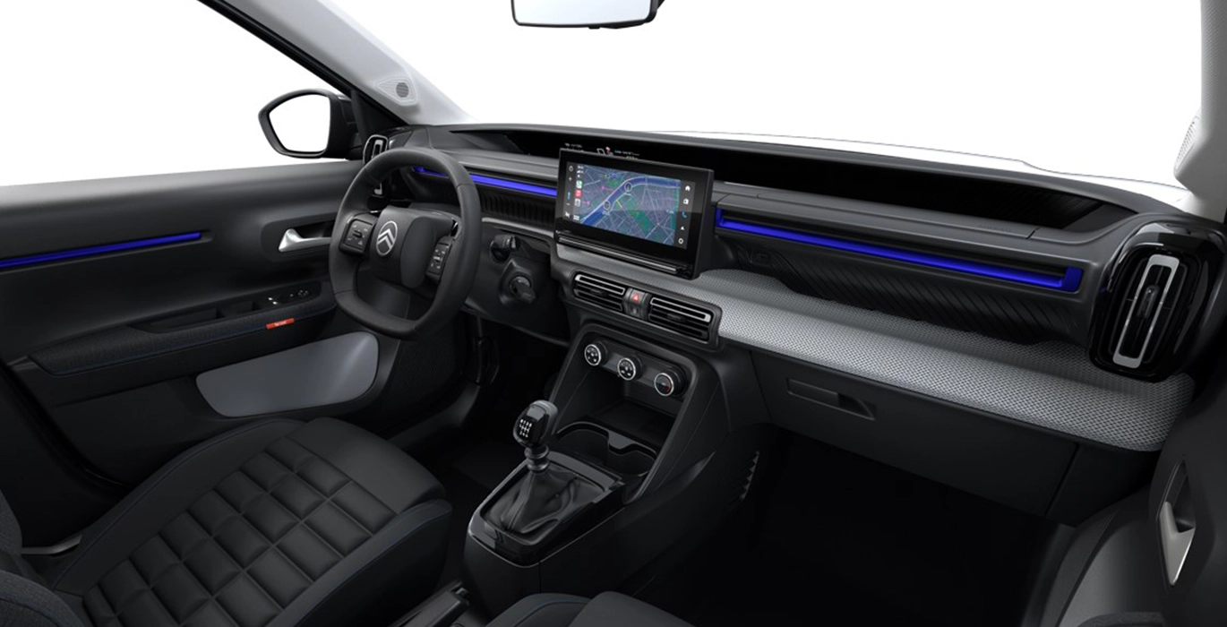 CITROEN C3 TURBO 100 BUSINESS MANUAL interior delantera II | Crazy Renting
