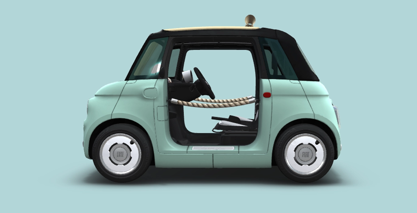 FIAT TOPOLINO 1 DOLCEVITA AUTOMATICO lateral | Crazy Renting