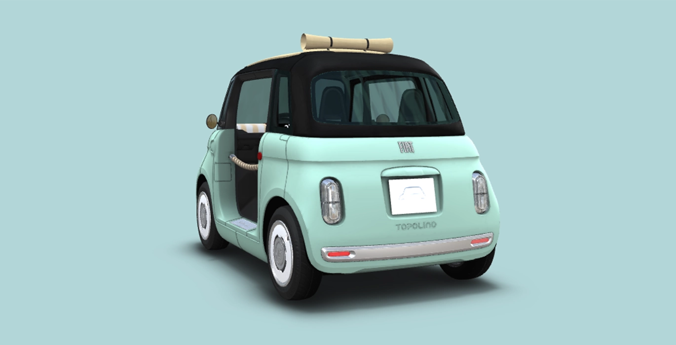 FIAT TOPOLINO 1 DOLCEVITA AUTOMATICO trasera | Crazy Renting