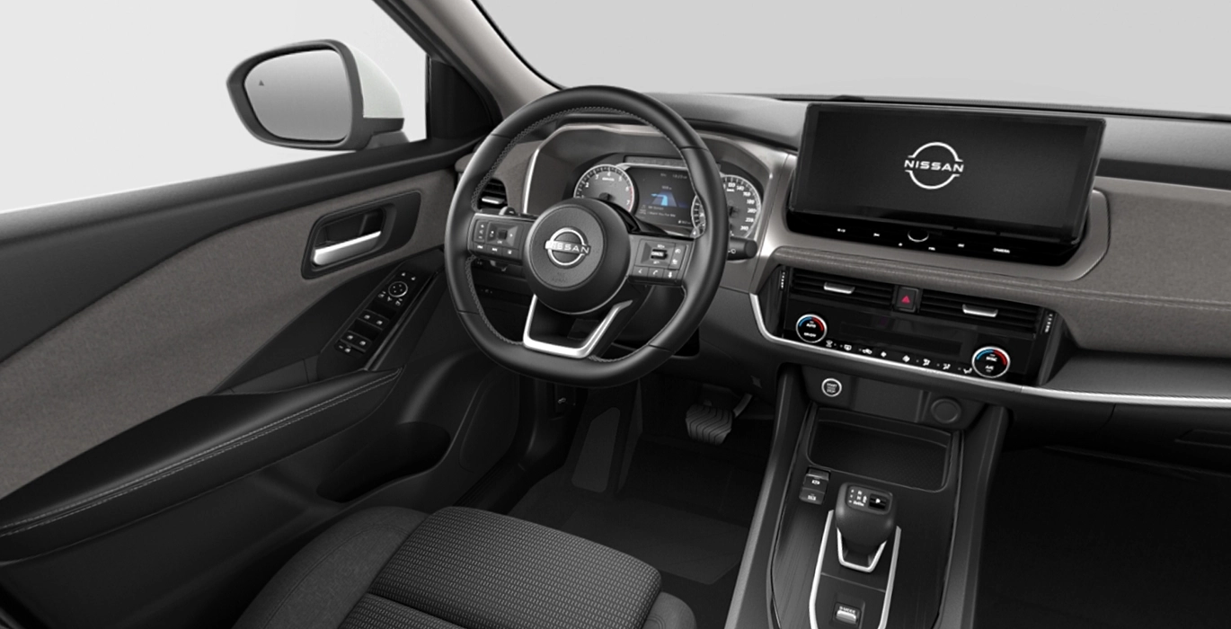 NISSAN Qashqai Acenta DIG-T MHEV 4x2 II 4 NISSAN Qashqai DIG T 116kW 158CV MHEV CVT Acenta interior delantera | Crazy Renting