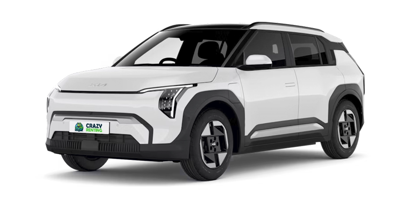 Kia EV3 Air Long Range 1 Kia EV3 Air Long 150kW sin fondo principal crazy | Crazy Renting