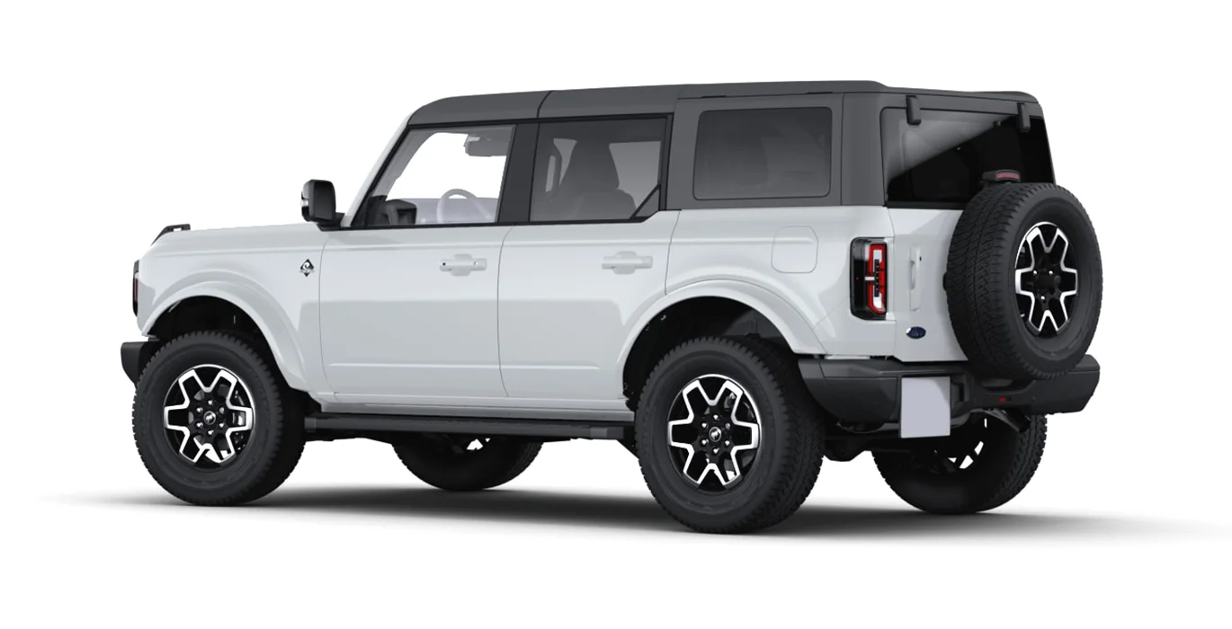 FORD Bronco Outer Banks 2.7 EcoBoost V6 335CV 2 FORD Bronco Outer Banks 2.7 EcoBoost V6 335CV trasera | Crazy Renting