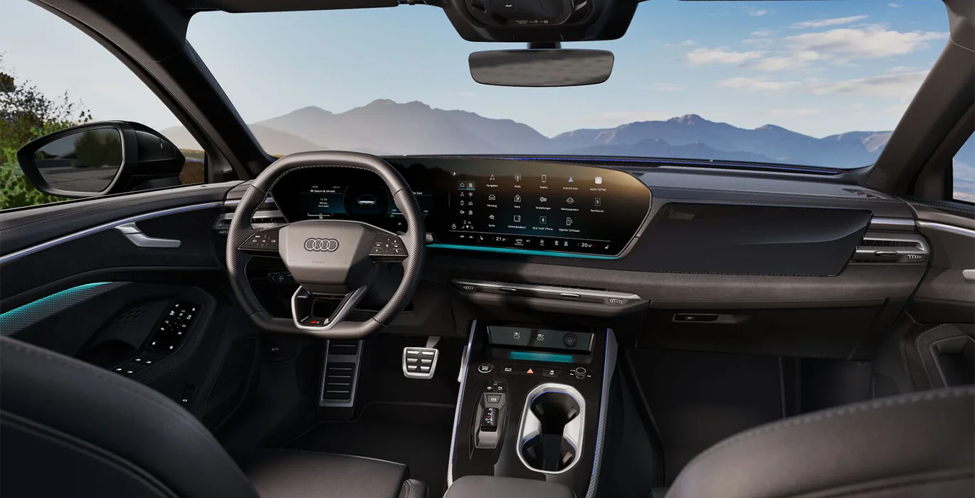 AUDI A6 TDI 150kW (204CV) S Tronic Black Line 4 AUDI A6 TDI 150kW 204CV S Tronic Black Line interior delantera | Crazy Renting