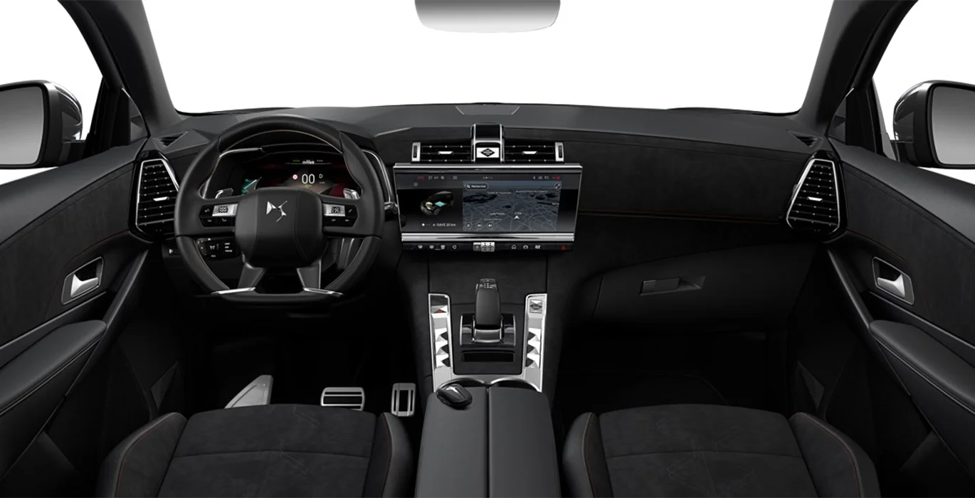 DS 7 PLUG IN HYBRID 225 PALLAS AUTOMATICO interior delantera | Crazy Renting