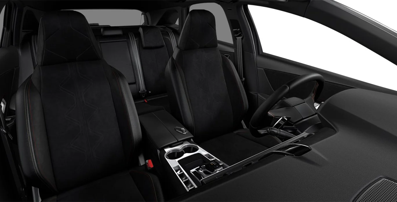 DS 7 PLUG IN HYBRID 225 PALLAS AUTOMATICO interior trasera | Crazy Renting
