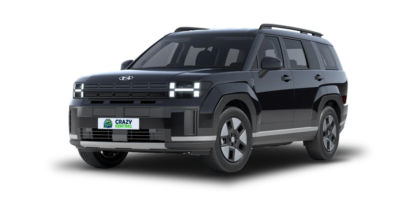 Hyundai Santa Fe Maxx 1.6 T-GDI HEV 215CV 4x4 6AT 1 Hyundai Santa Fe Maxx 1.6 T GDI HEV 215CV 4x4 6AT. sin fondo principal crazy | Crazy Renting