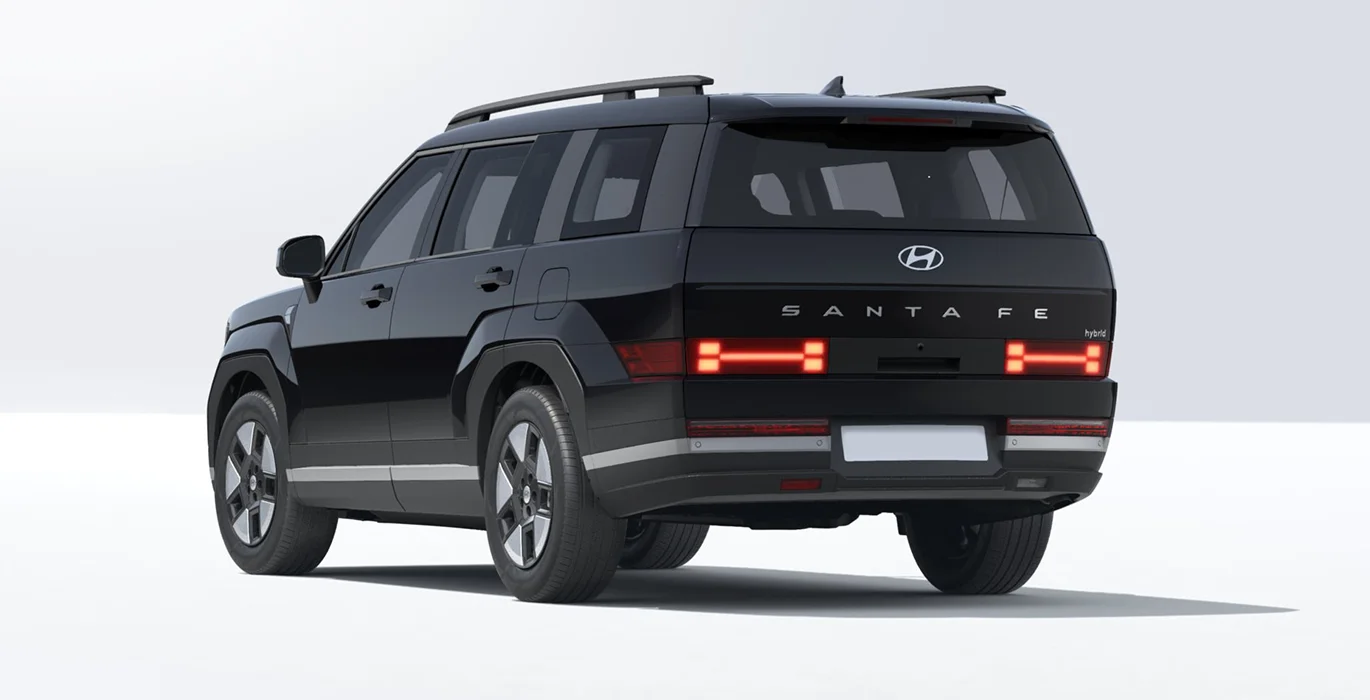 Hyundai Santa Fe Maxx 1.6 T-GDI HEV 215CV 4x4 6AT 2 Hyundai Santa Fe Maxx 1.6 T GDI HEV 215CV 4x4 6AT. trasera | Crazy Renting