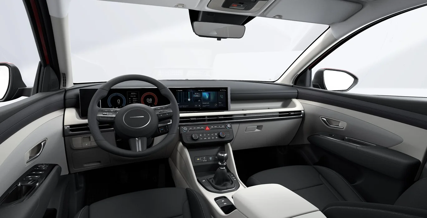 Hyundai Tucson 1.6 TGDI 160cv Klass interior delantera | Crazy Renting