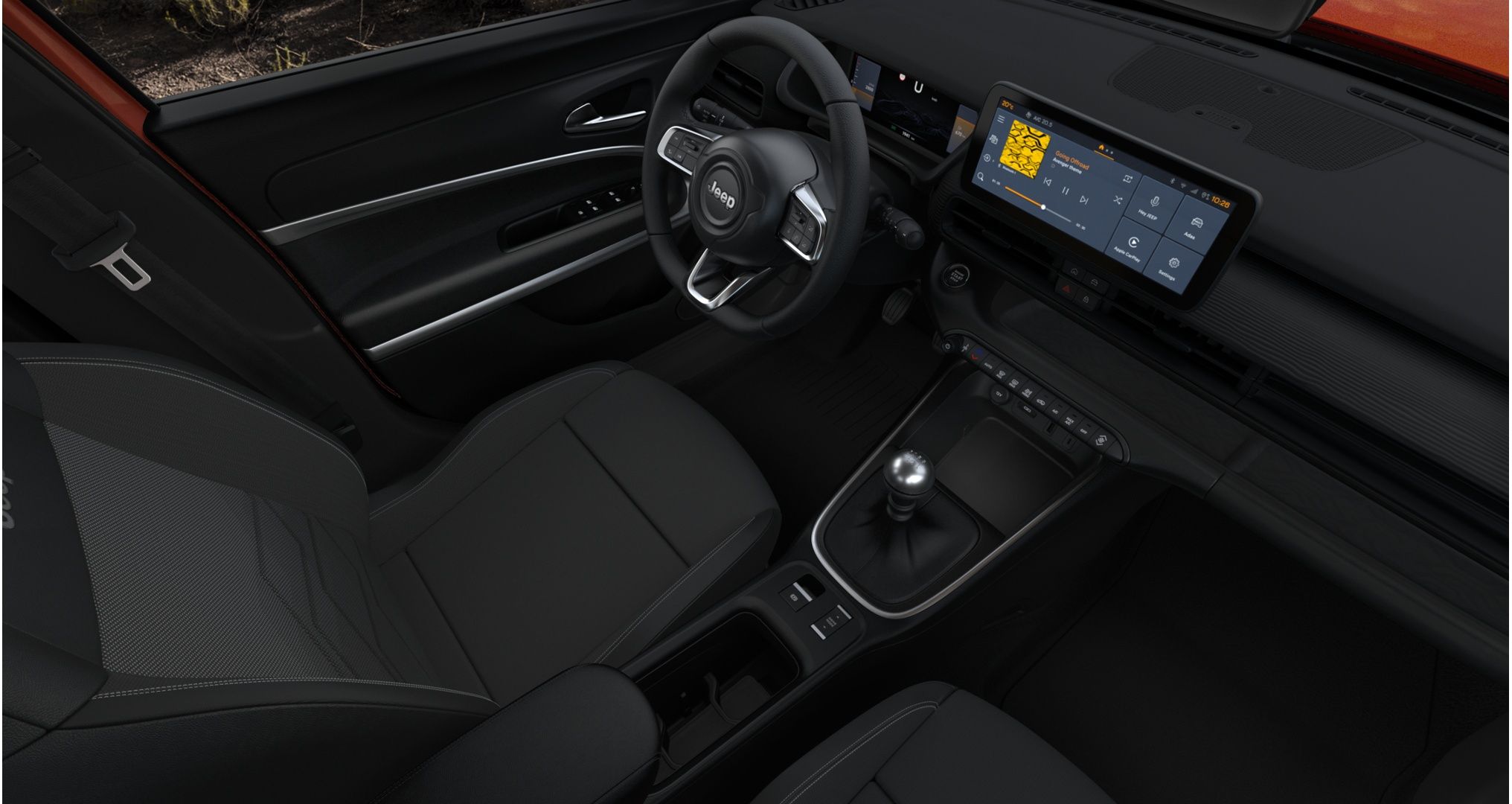 JEEP AVENGER 1.2 ALTITUDE 74kw (100CV) 4 JEEP AVENGER 1.2 G 1.2 ALTITUDE 74kw 100CV interior delantera | Crazy Renting