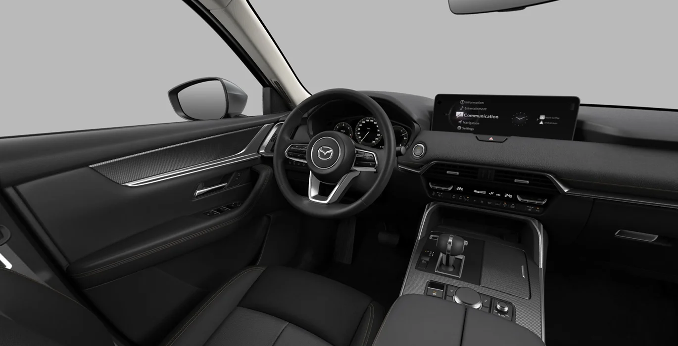 MAZDA CX-80 e-Skyactiv D MHEV Exclusive-Line Plus 4 MAZDA CX 80 e Skyactiv D MHEV Exclusive Line Plus interior delantera | Crazy Renting