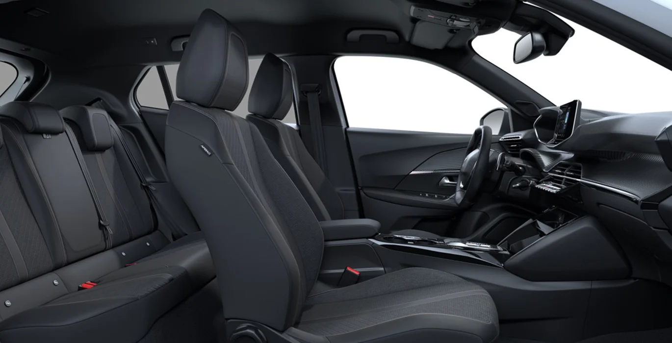 PEUGEOT 2008 Allure Hybrid 145 eDCS6 interior trasera | Crazy Renting