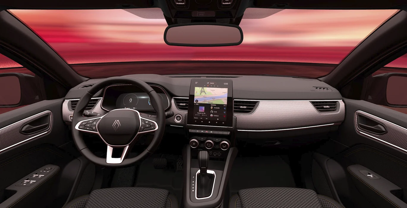 RENAULT Arkana Techno E-Tech Full Hybrid 5 RENAULT Arkana Techno. E Tech Full Hybrid interior delantera | Crazy Renting