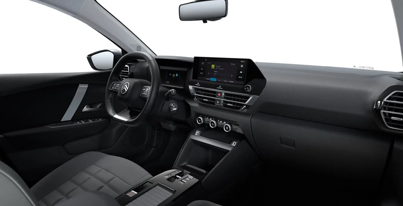 CITROEN C4 HYBRID 145 ë-DCS6 PLUS (AUTOMÁTICO) 5 CITROEN C4 Hybrid Plus interior delantera II | Crazy Renting