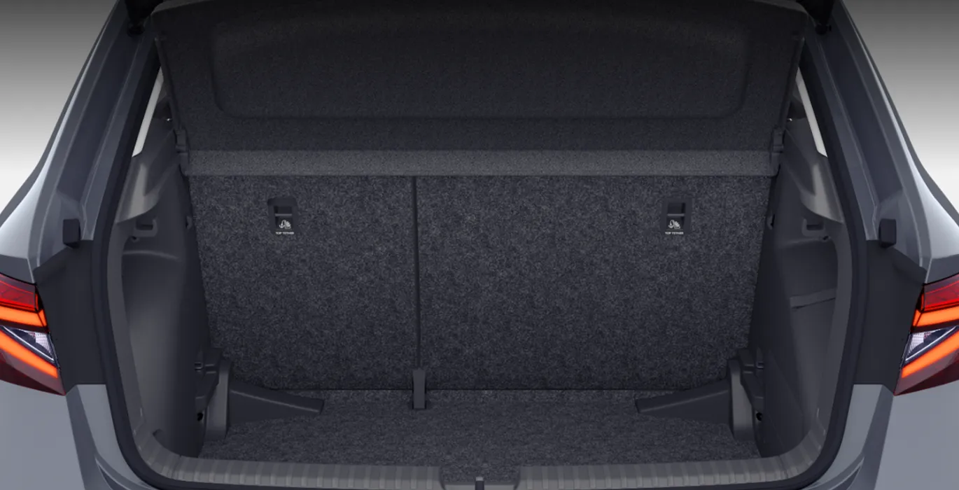 Skoda Fabia 1.0 TSI DSG Selection 6 Skoda Fabia 1.0 TSI DSG Selection maletero | Crazy Renting