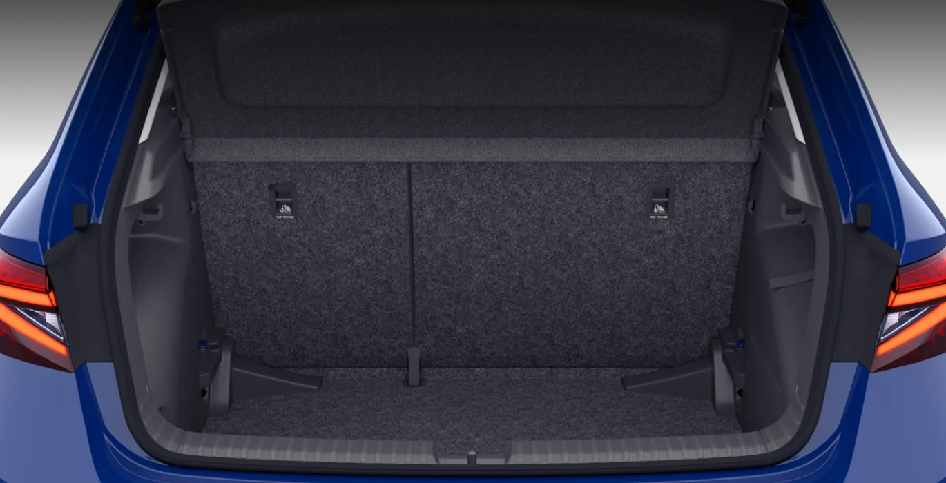 Skoda Fabia Selection 1.0 MPI 59kW (80CV) 6 Skoda Fabia Selection 1.0 MPI 59kW 80CV azul maletero | Crazy Renting