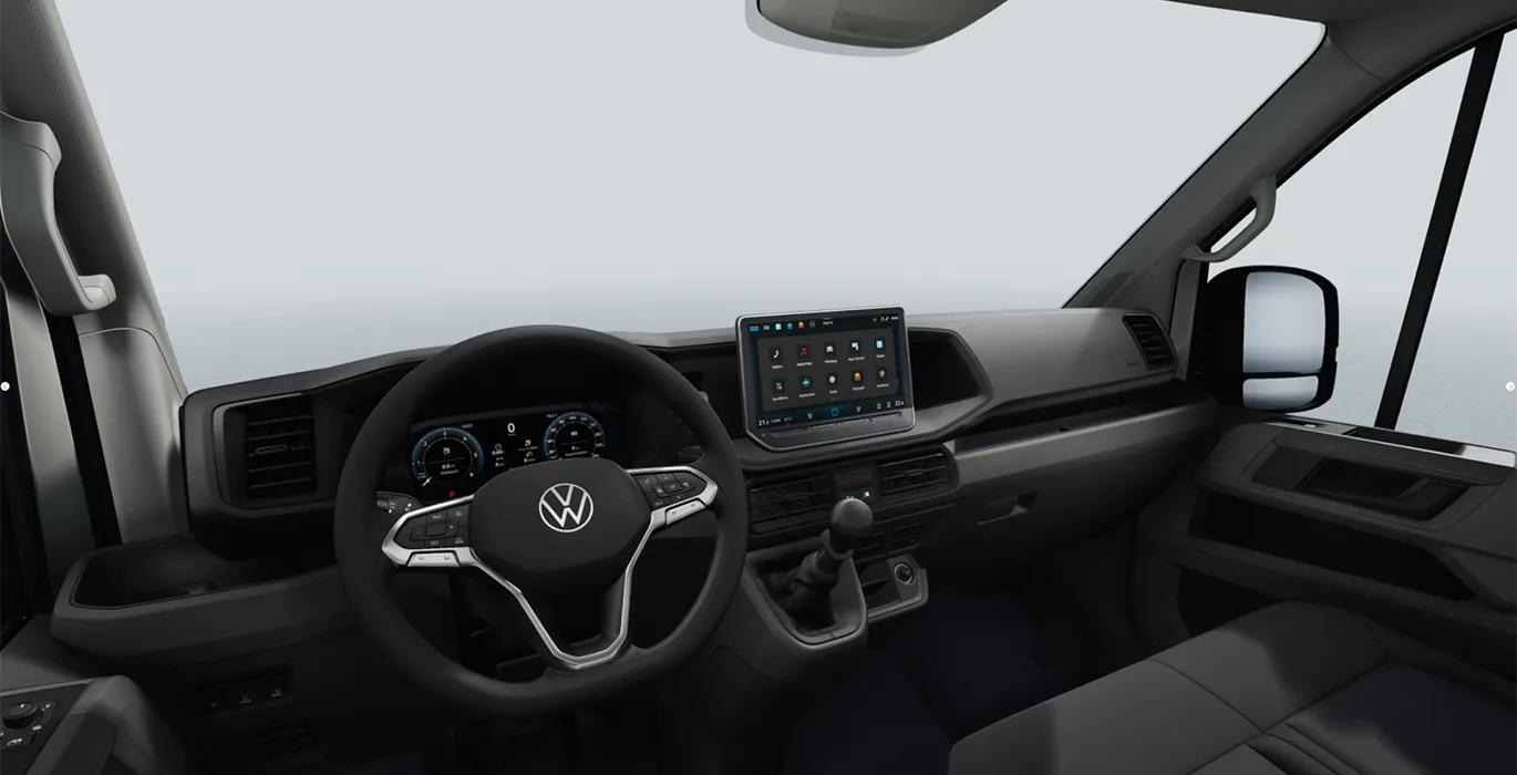 VOLKSWAGEN Crafter 35 Fresh Van BM L3 2.0 TDI FWD 103kW 140CV ISOTERMO interior delantera | Crazy Renting