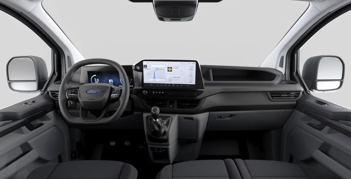 Ford Transit Custom N1 VAN FT280 L1 Trend 2.0 EcoBlue 100kW - ISOTERMO 4 Ford Transit Custom N1 VAN FT280 L1 Trend 2.0 EcoBlue 100kW ISOTERMO interior delantera | Crazy Renting