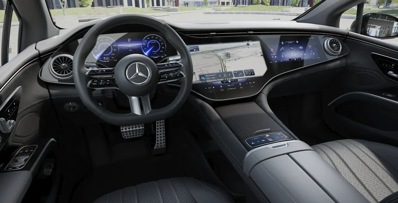 Mercedes-Benz EQS 350 Edition 4 Mercedes Benz EQS 350 Edition interior delantera | Crazy Renting