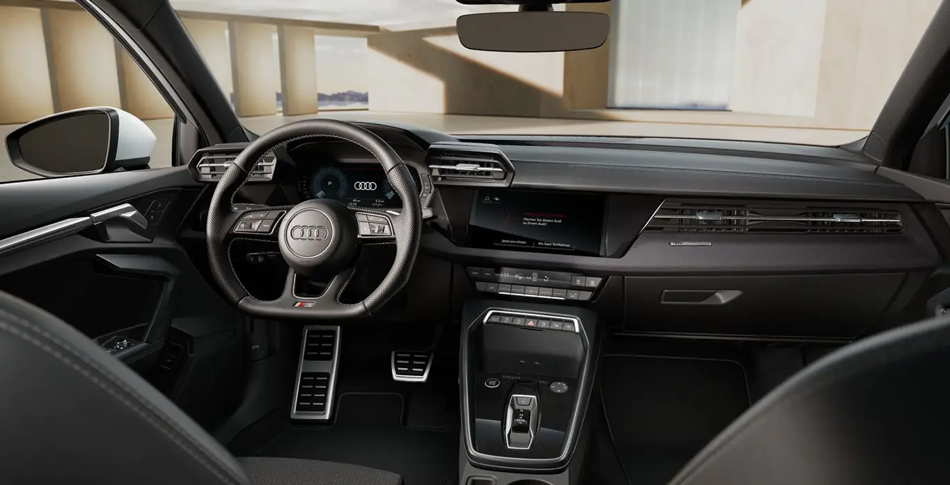 AUDI A3 Sportback S Line TFSIe 150kW S Tronic 4 AUDI A3 Sportback S Line TFSIe 150kW S Tronic interior delantera | Crazy Renting