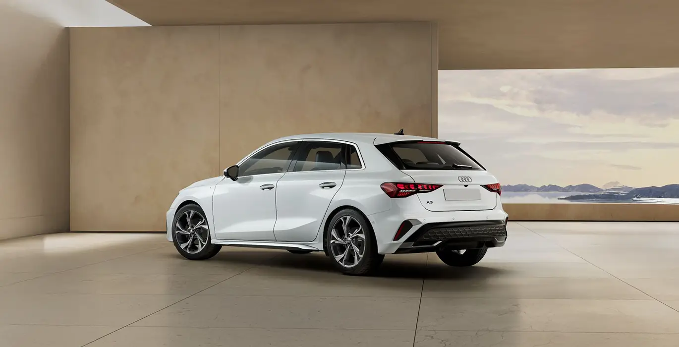 AUDI A3 Sportback S Line TFSIe 150kW S Tronic 2 AUDI A3 Sportback S Line TFSIe 150kW S Tronic trasera | Crazy Renting