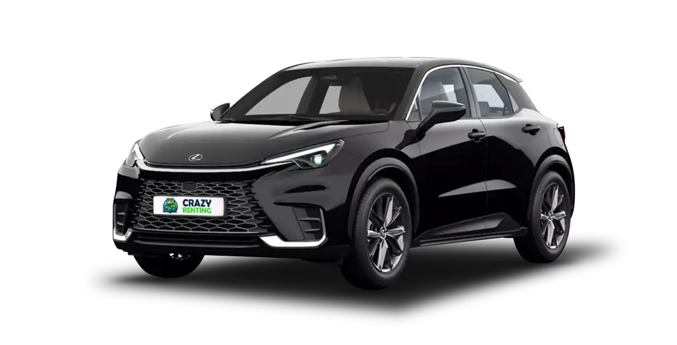 Lexus LBX 1.5 HEV Elegant 1 Lexus LBX 1.5 HEV Elegant negro sin fondo principal crazy | Crazy Renting
