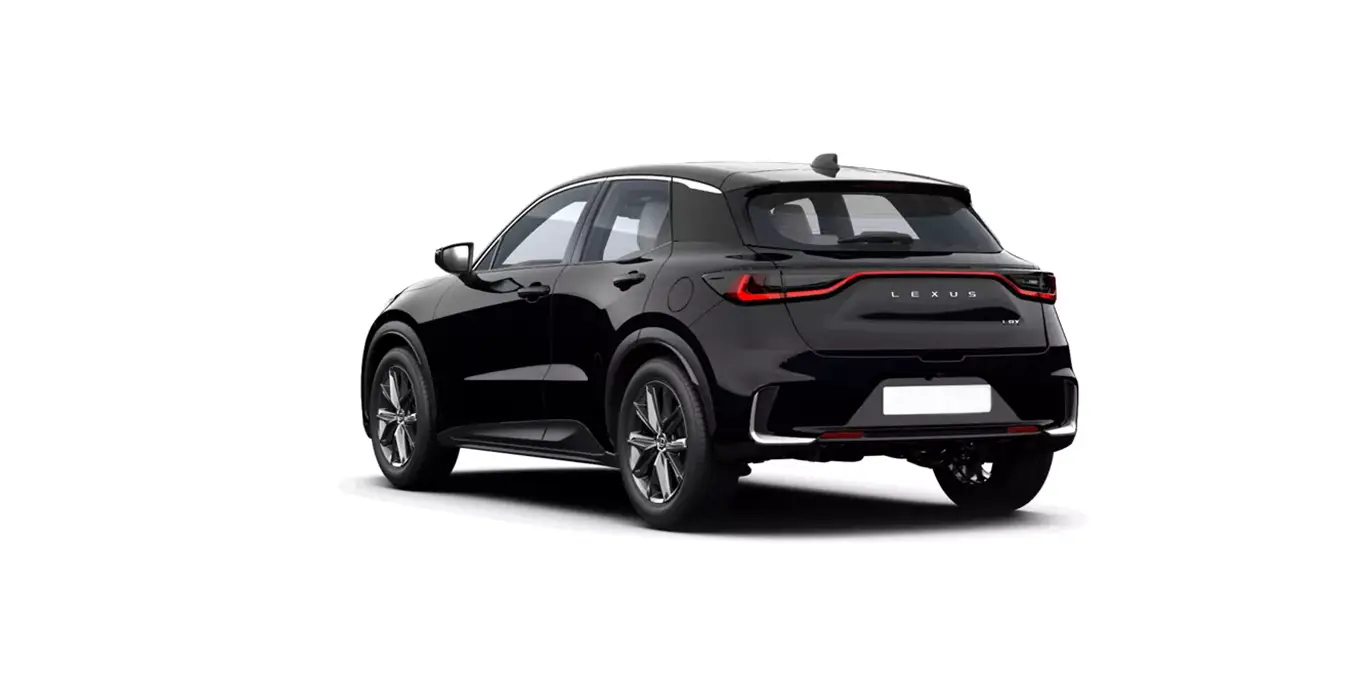 Lexus LBX 1.5 HEV Elegant 2 Lexus LBX 1.5 HEV Elegant negro trasera | Crazy Renting