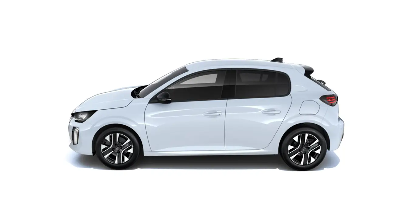 Peugeot 208 5P Allure 100 S&S 6vel. 3 Peugeot 208 5P Allure 100 SS 6vel. blanco lateral | Crazy Renting