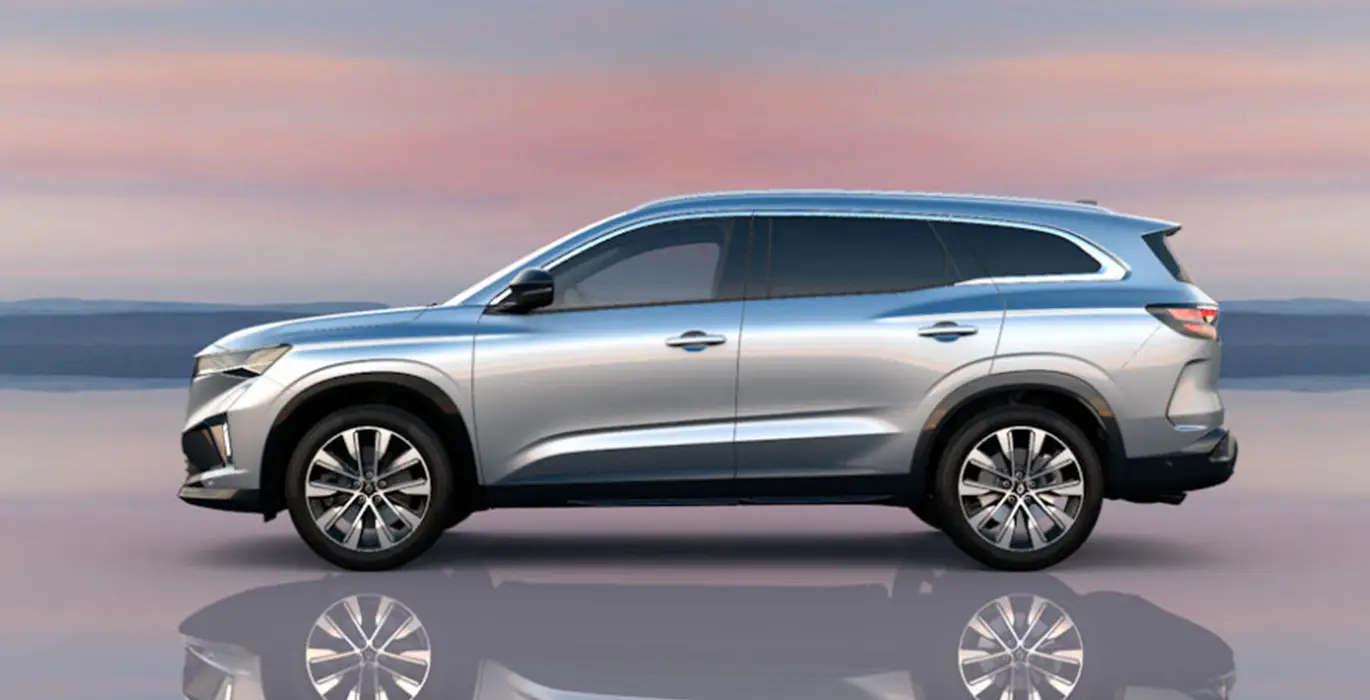 RENAULT ESPACE TECHNO E-TECH FULL HYBRID 200CV 3 RENAULT ESPACE TECHNO E TECH FULL HYBRID 200CV gris lateral | Crazy Renting