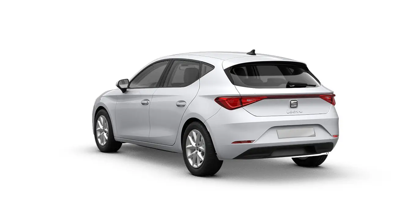 SEAT León 1.5 eTSI DSG-7 S&S Style XL 2 SEAT Leon 1.5 eTSI DSG 7 SS Style XL blanco trasera | Crazy Renting