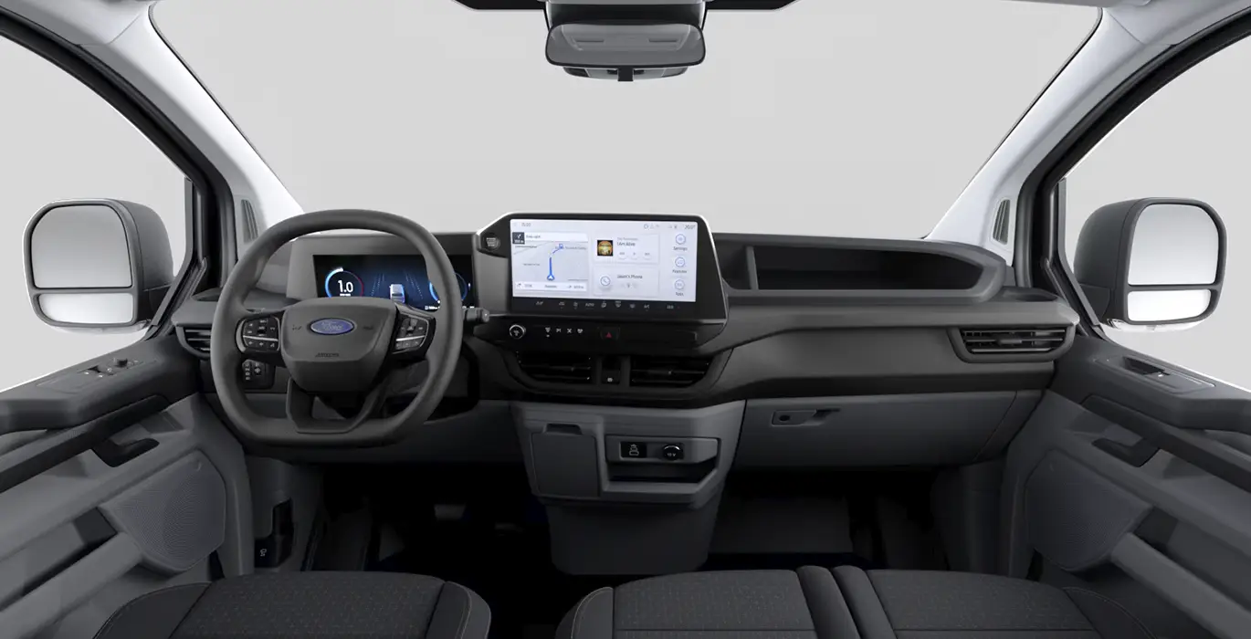 Ford Transit Custom Kombi 2.0 EcoBlue 136CV 320 L2 Trend II 4 Ford Transit Custom Kombi 2.0 EcoBlue 136CV 320 L2 Trend interior delantera | Crazy Renting