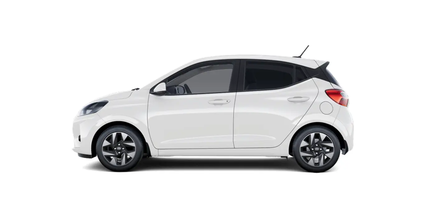 Hyundai i10 Klass 63cv MY25 3 Hyundai i10 Klass 63cv MY25 blanco lateral | Crazy Renting