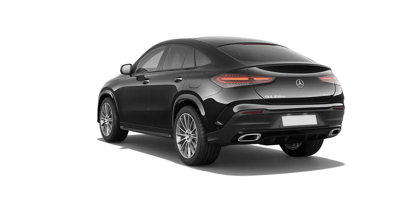 Mercedes-Benz GLE 350de 4MATIC Coupé 2 Mercedes Benz GLE 350de 4MATIC Coupe negro trasera | Crazy Renting