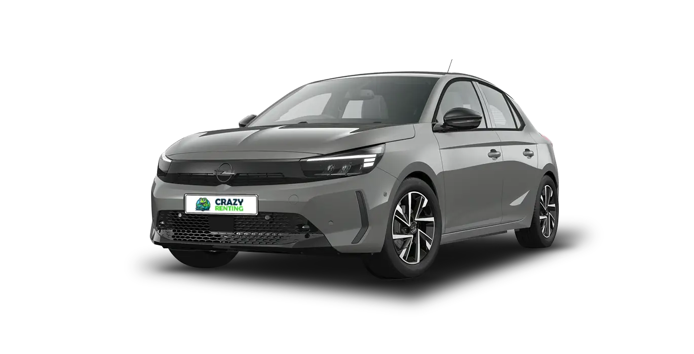 Opel Corsa 5P 1.2T XHL 74kW (100CV) GS 1 OPEL Corsa 1.2T XHL GS 100cv gris sin fondo principal crazy | Crazy Renting