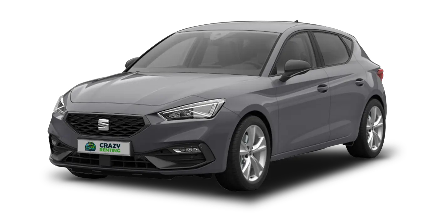 Seat León 1.5 TSI (150CV) FR Special Edition 1 Seat Leon 1.5 TSI 150CV FR Special Edition sin fondo principal gris claro crazy | Crazy Renting