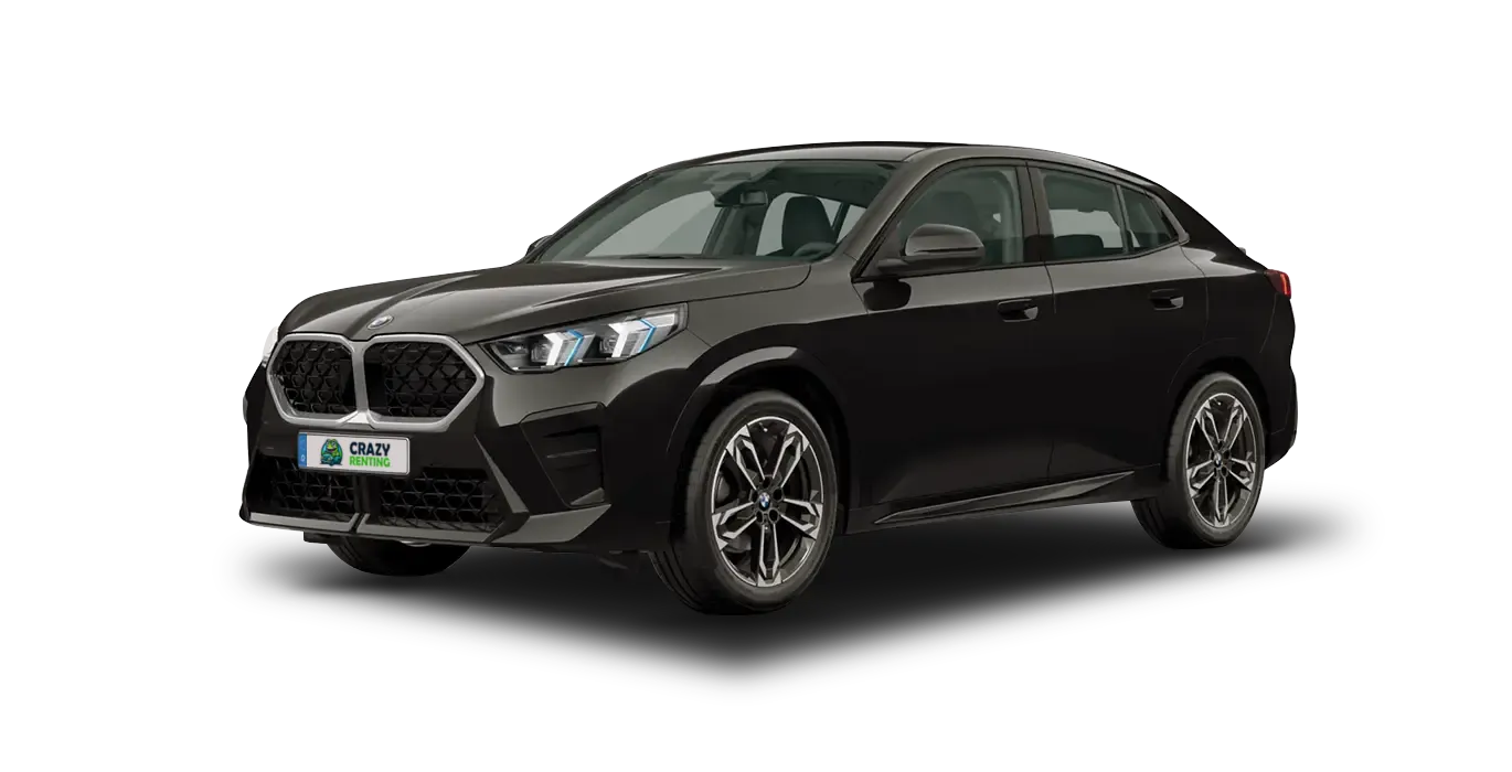 BMW X2 sDrive20d 1 BMW X2 sDrive20d negra sin fondo principal crazy | Crazy Renting