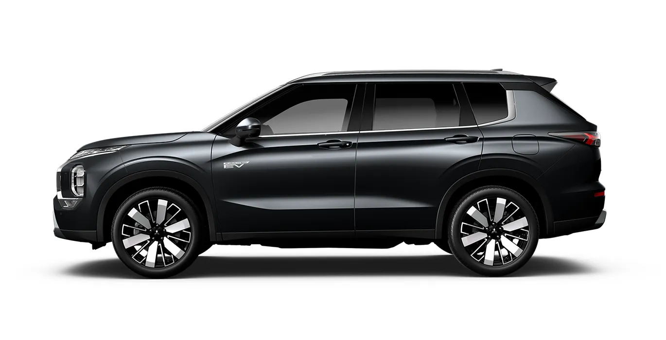 Mitsubishi Outlander PHEV Kaiteki 4WD 306CV 3 Mitsubishi Outlander PHEV Kaiteki 4WD 306CV lateral negro | Crazy Renting
