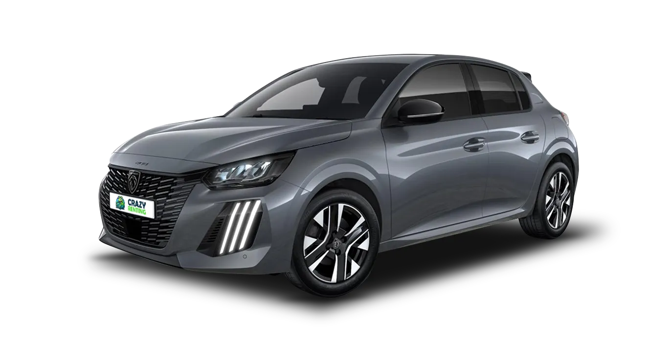 Peugeot 208 Hybrid 145 eDCS6 1 Peugeot 208 Hybrid 145 eDCS6 sin fondo principal crazy | Crazy Renting