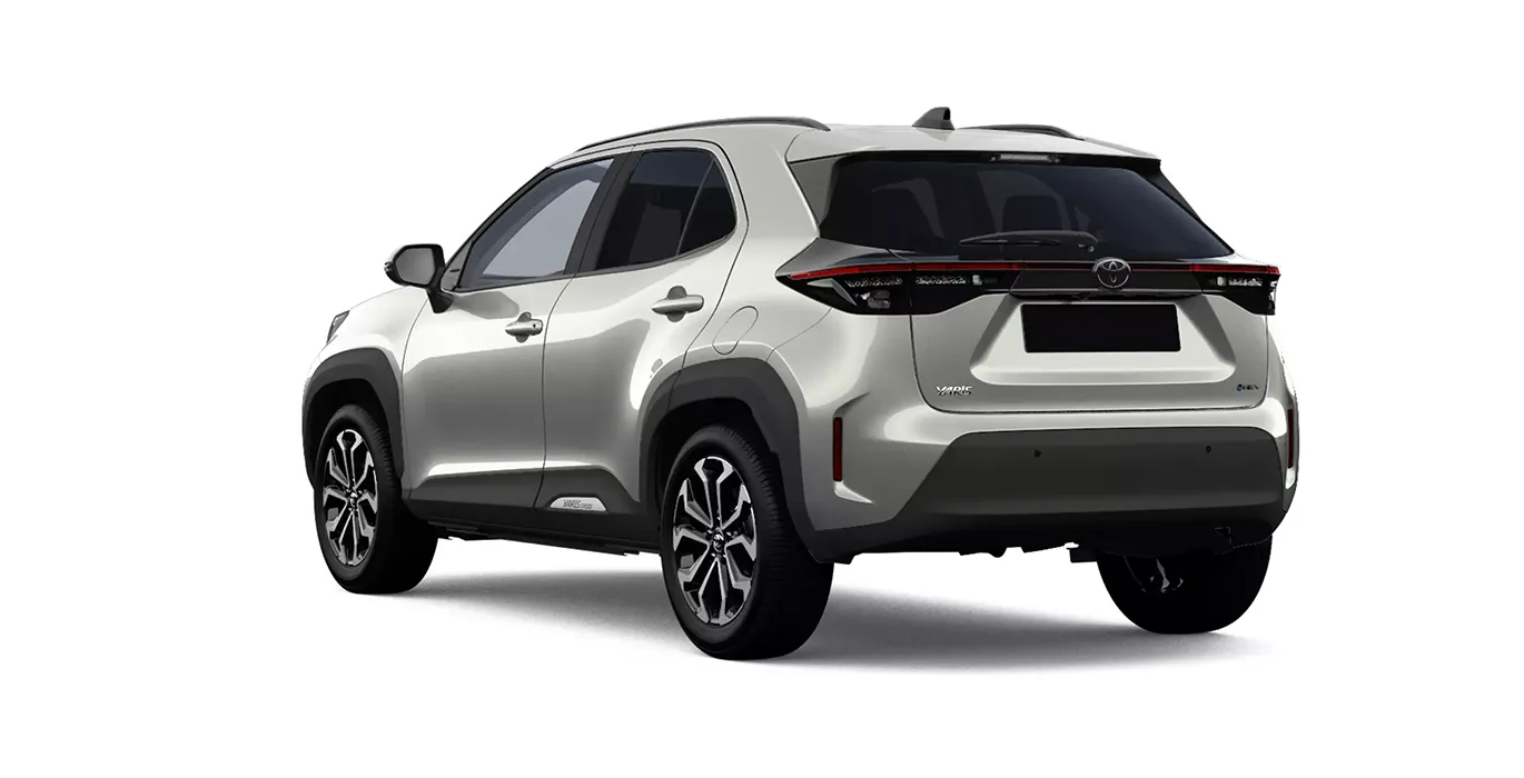 TOYOTA Yaris Cross 130H e-CVT 5P Active 2 TOYOTA Yaris Cross 130H e CVT 5P Active trasera gris claro | Crazy Renting